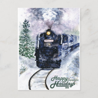 Fröhlicher Feiertag Northern Express Feiertagspostkarte