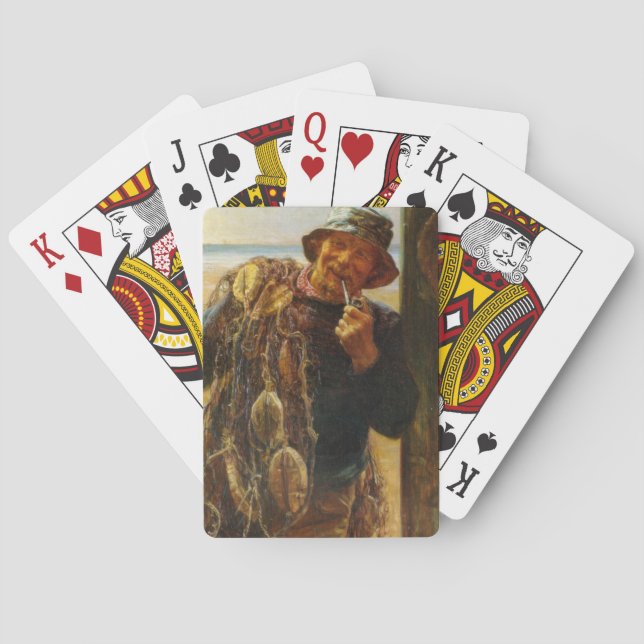 Fröhlicher Fischer (von Frederick Morgan) Spielkarten (Rückseite)