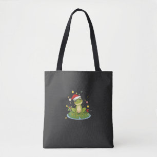 Fröhlicher Frosch-Jubel - Süßer Weihnachtsfrosch a Tasche