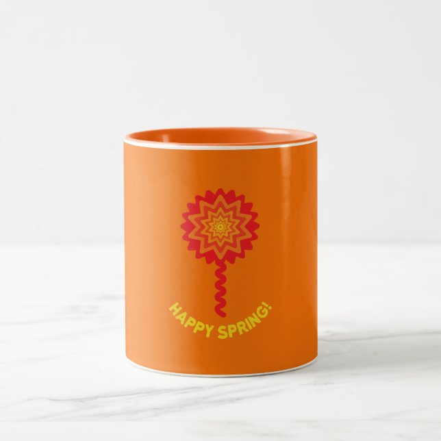 Fröhlicher Frühling Tasse (Mittel)