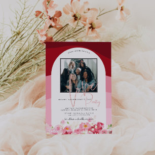 Fröhlicher Galentine's Day Brunch   Foto-Einladung Einladung