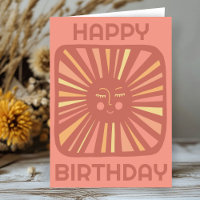 fröhlicher Glanz Sonne glücklich BURTSTAG angepass