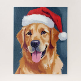 Fröhlicher Golden Retriever | Weihnachtshund mit S