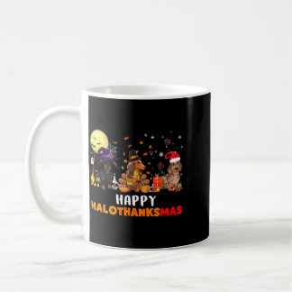 Fröhlicher Hallothanksmas Dachshund Hunde Liebhabe Kaffeetasse
