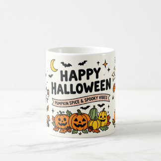 Fröhlicher Halloween-Becher | Kürbisgewürz | Gruse Kaffeetasse