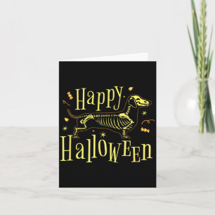 Fröhlicher Halloween-Hund - Lustiger Halloween Karte