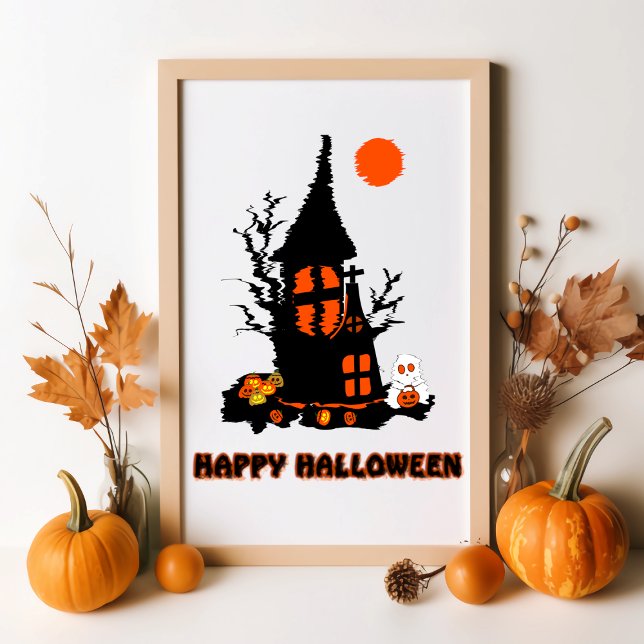 Fröhlicher Halloween-Plakat Poster (Von Creator hochgeladen)
