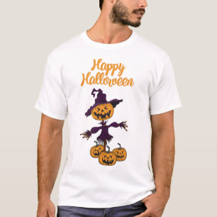 Fröhlicher Halloween Vogelscheuche T-Shirt