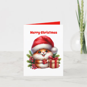 Fröhlicher Hamster Frohe Weihnachten