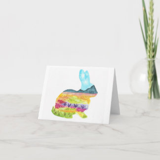 Fröhlicher Hase Karte