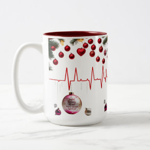 Fröhlicher Heiterer Geist — Elegantes Rosa und Gol Zweifarbige Tasse