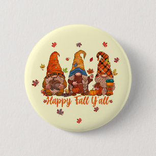 Fröhlicher Herbst euch allen - Gnomen hängen zusam Button