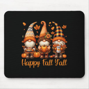 Fröhlicher Herbst für Euch Gnom Kürbis Herbst Ernt Mousepad