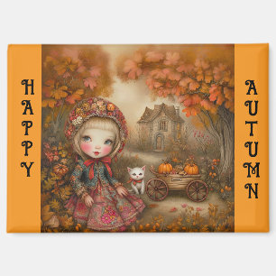 Fröhlicher Herbst Magnet
