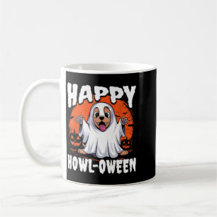Fröhlicher Howloween-Geist-Hund-Liebhaber-Welpen-H Kaffeetasse