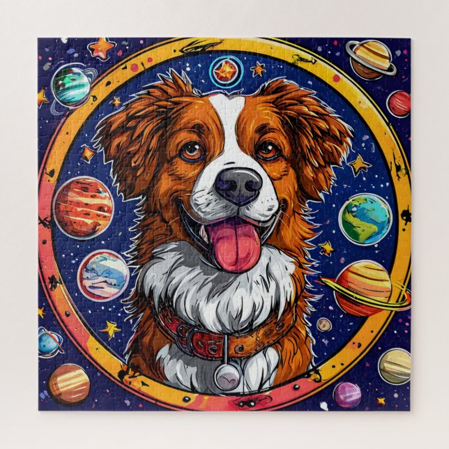 Fröhlicher Hund (Vertikal)
