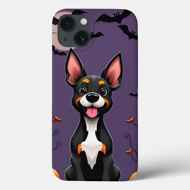 Fröhlicher Hund im Stile eines Cartoon Case-Mate iPhone Hülle (Rückseite)