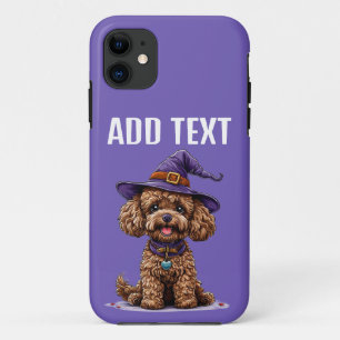 Fröhlicher Hund mit einem Hexenhut Case-Mate iPhone Hülle