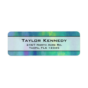 Fröhlicher Impressionist Abstrakt in Grün und Blau