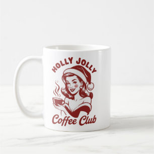 Fröhlicher Kaffeeclub sarkastischer Weihnachten Zy Kaffeetasse