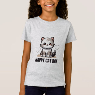 Fröhlicher Katzentag T-Shirt