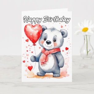 Fröhlicher kleiner Koala-Bär Alles Gute zum Geburt Karte