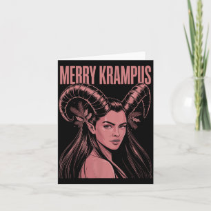 Fröhlicher Krampus Ironische Lilith Weihnachten Du Karte
