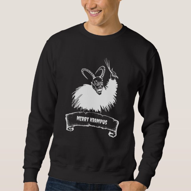 Fröhlicher Krampus Sweatshirt (Vorderseite)