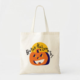 Fröhlicher Kürbis-Spaß Halloween Tragetasche