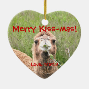 Fröhlicher Kuss-mas!  Liebe, Mona! Keramikornament