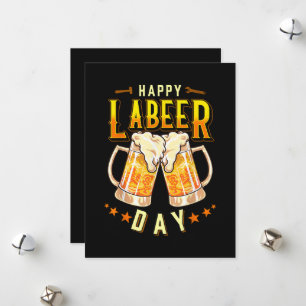 Fröhlicher Labeer-Tag Lustiger Labor Day Feiertagskarte