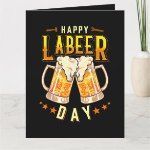 Fröhlicher Labeer-Tag Lustiger Tag der Arbeit Karte