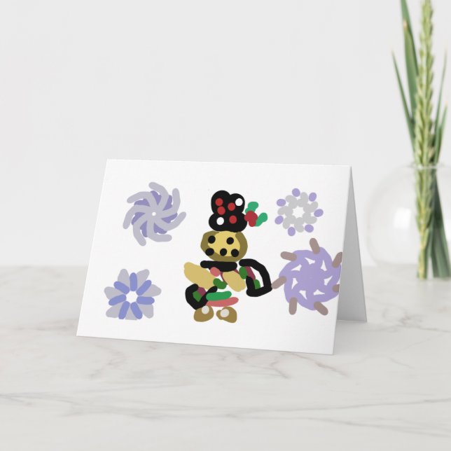Fröhlicher Lebkuchen Karte (Vorderseite)