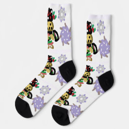 Fröhlicher Lebkuchen Socken