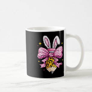 Fröhlicher Lehrer Süße Kokette Schleife Hase Oster Kaffeetasse