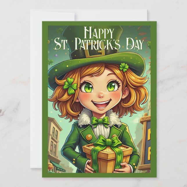 Fröhlicher Leprechaun - St. Patrick's Day Lucky Ch (Vorderseite)