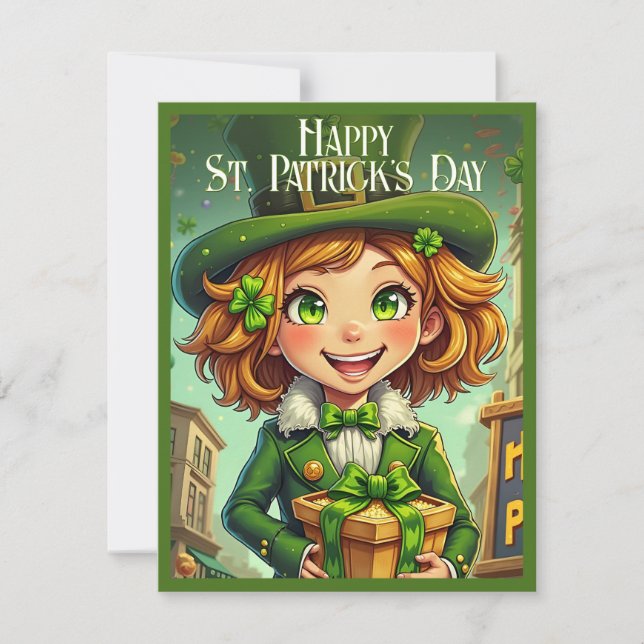 Fröhlicher Leprechaun - St. Patrick's Day Lucky Ch (Vorderseite)