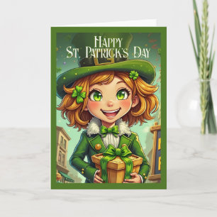 Fröhlicher Leprechaun - St. Patrick's Day Lucky Ch Karte