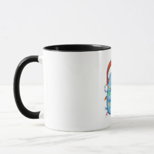 Fröhlicher Manatee Weihnachten Seekuh Santa Hut Xm Tasse