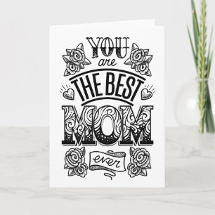 Fröhlicher Muttertag Beste Mama je Karte