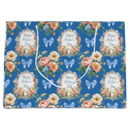 Fröhlicher Muttertag Cerulean Blue Große Geschenktüte