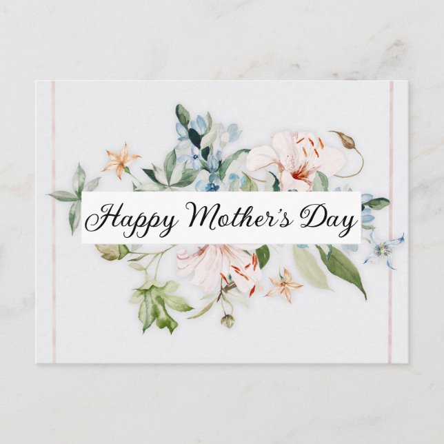 Fröhlicher Muttertag Feiertagspostkarte (Vorderseite)