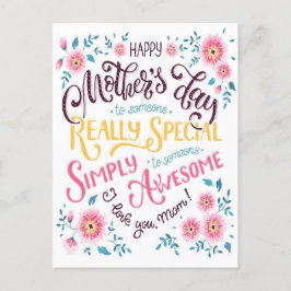 Fröhlicher Muttertag | für besondere und Phantasti Feiertagspostkarte