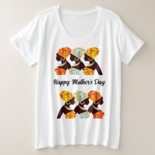 Fröhlicher Muttertag Große Größe T-Shirt