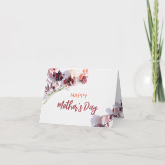 Fröhlicher Muttertag | Maroon Blume Karte