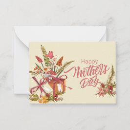 Fröhlicher Muttertag, mit Liebe Mitteilungskarte