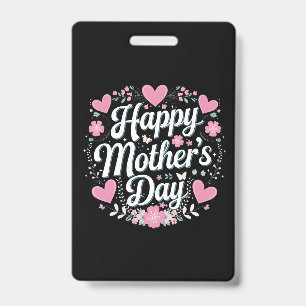 Fröhlicher Muttertag Niedliche Mama der Blüte Oma Ausweis