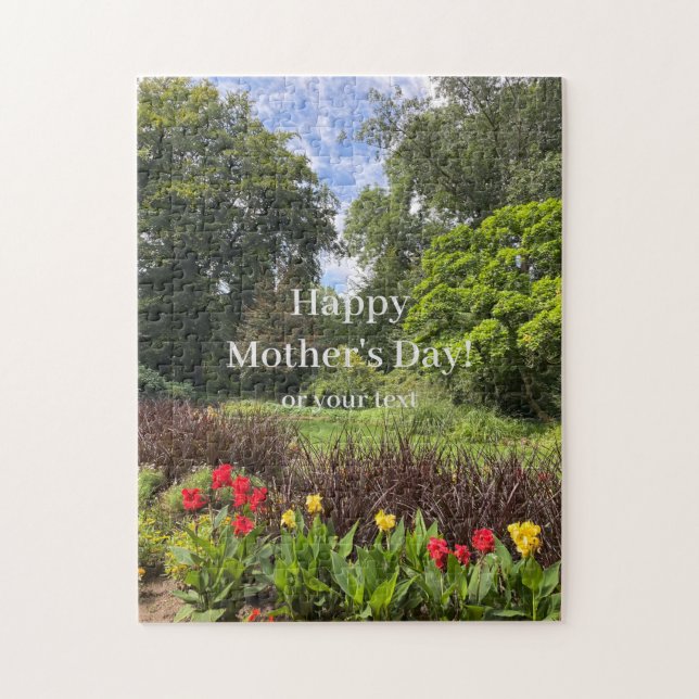 Fröhlicher Muttertag oder Ihr Text Naturpark Flora (Vertikal)