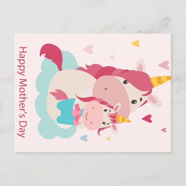 Fröhlicher Muttertag Postkarte (Vorderseite)
