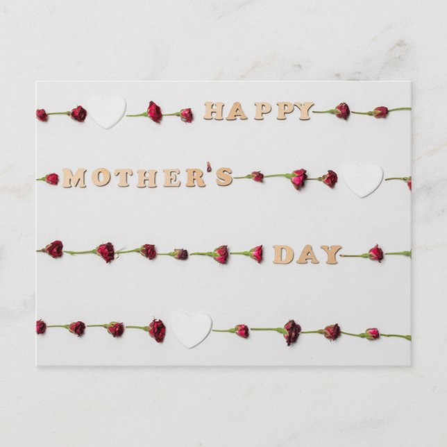 Fröhlicher Muttertag Postkarte (Vorderseite)